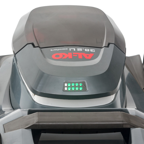 AL-KO 38.2 Li EASY- wskaźnik naładowania akumulatorów w kosiarce akumulatorowej AL-KO